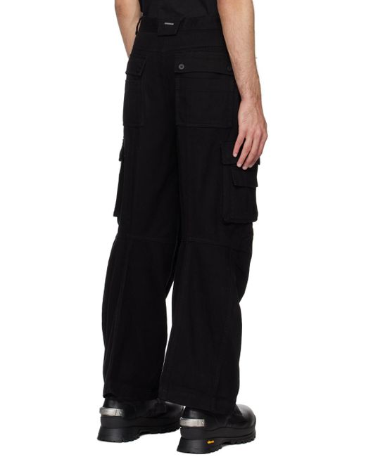 Pantalon de travail cargo noir C2H4 pour homme en coloris Black