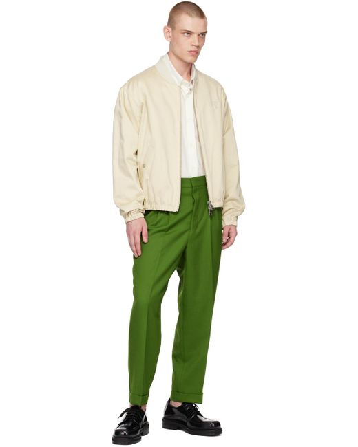 AMI Green Carrot Fit Trousers for men