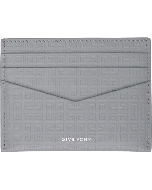 Givenchy Gray 4g Micro Card Holder for men
