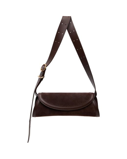 Jil Sander Brown Cannolo Small Bag