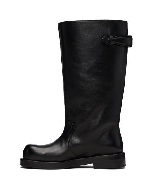 Acne Black Leather Boots