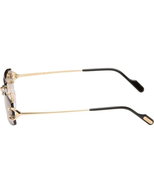 Cartier Black Classic C Motif Sunglasses for men