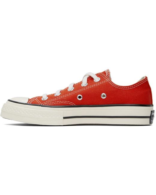 Converse Black Red Chuck 70 Vintage Canvas Sneakers