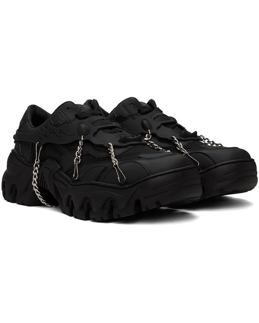 Rombaut Black Monogram Boccaccio Ii Low Sneakers for men