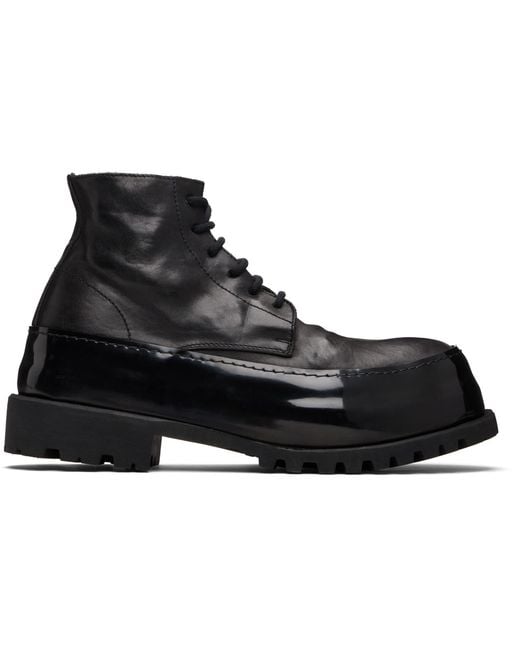 A Diciannoveventitre Black Horse Cmb1 Mid Ankle Boots for men