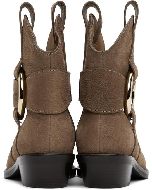See By Chloé Brown New Ring Line Boots
