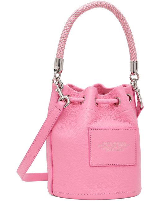 Marc Jacobs Pink 'the Leather Bucket' Bag
