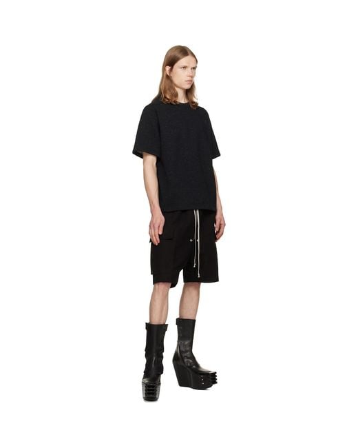 Rick Owens Black Tower Brad T-Shirt for men
