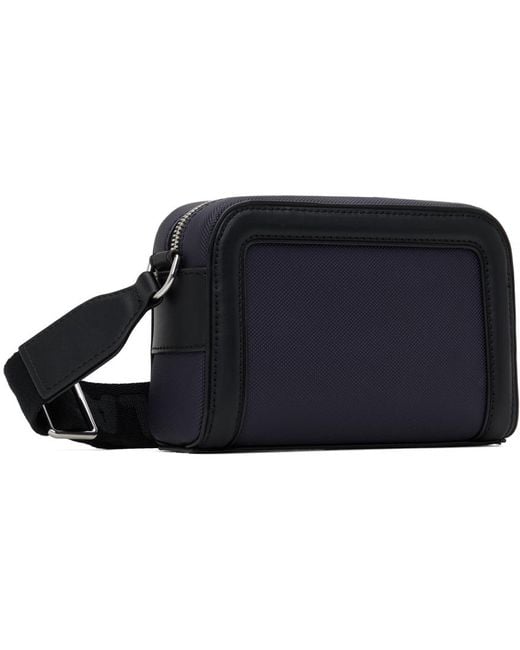 Lacoste Navy & Black Small Nilly Piqué Bag for men