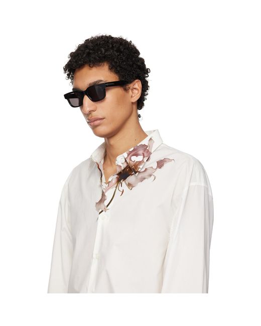 Bottega Veneta Black Ribbon Stretch Sunglasses for men
