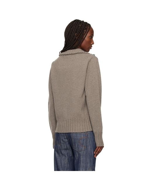 Edward Cuming Black Vortex Window Sweater