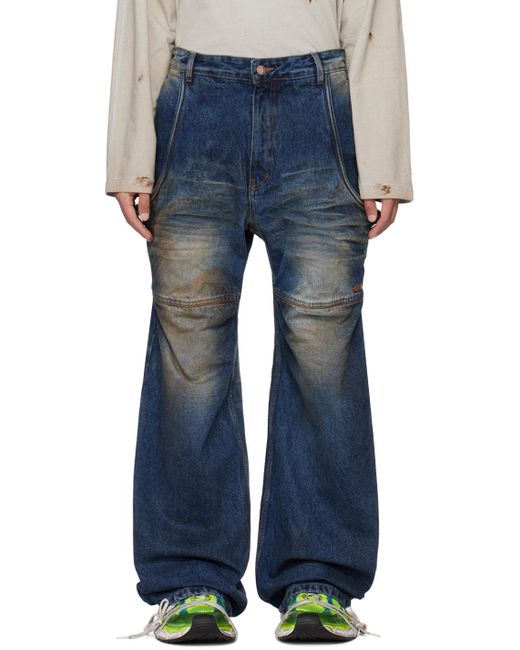 we11done Blue Wire Jeans for men