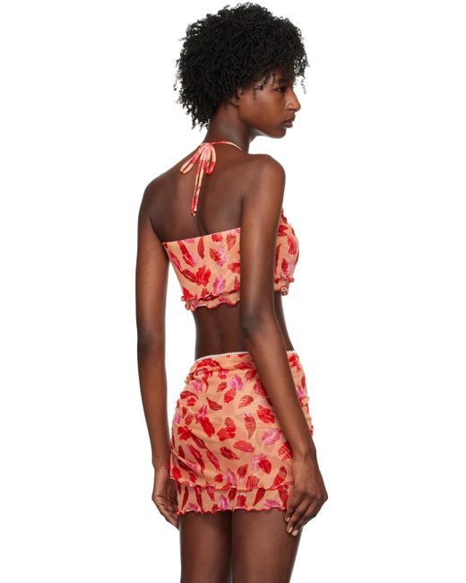 Marco Rambaldi Red Graphic Camisole