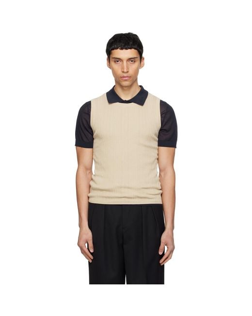 Carrera Black Tone Tank Top for men
