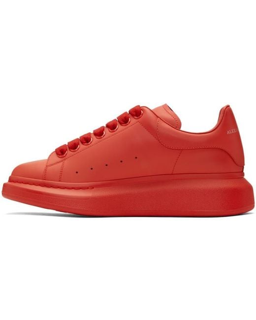 alexander mcqueen red sneakers