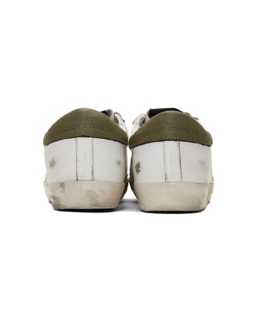 olive green golden goose sneakers