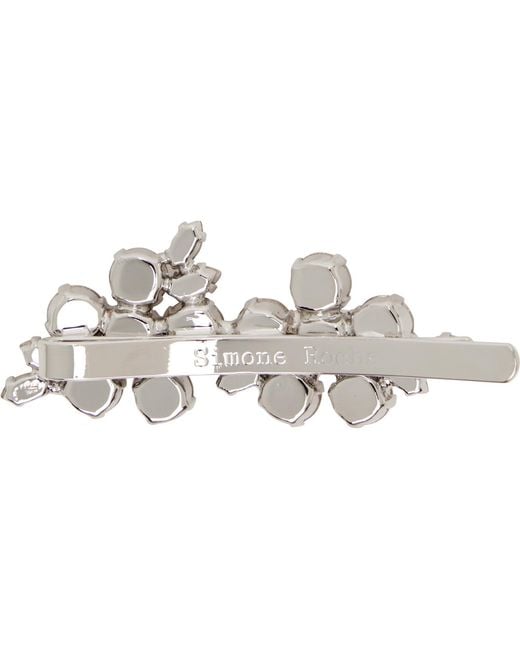 Simone Rocha Pink Mini Hellebore Flower Hair Clip