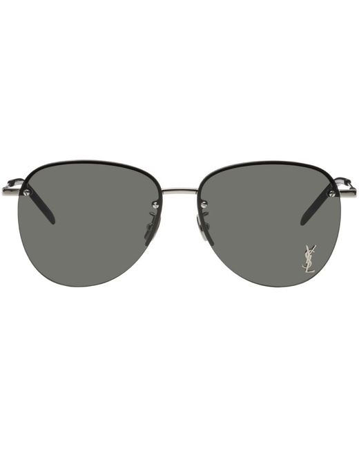 Saint Laurent Black Silver Sl 328/k Sunglasses for men