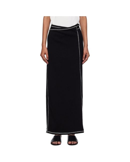Baserange Black Brig Maxi Skirt