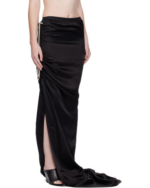 Jupe Longue Noire Rick Owens en coloris Black