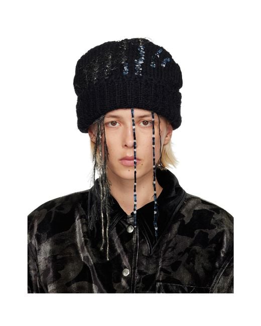 Collina Strada Black Winter Beanie