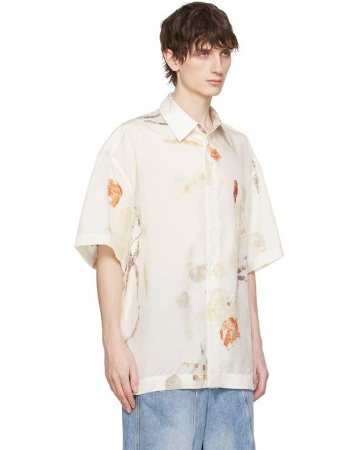 Chemise teinte au végétal blanche Feng Chen Wang pour homme en coloris Natural