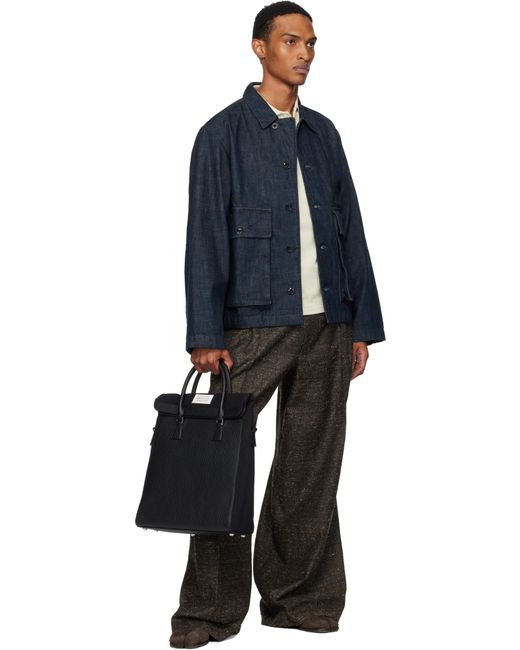 メンズ Maison Margiela ブラック 5Ac Daily Vertical トートバッグ Black