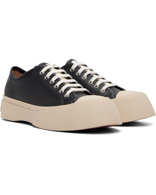 Marni Black Nappa Leather Pablo Sneakers for men