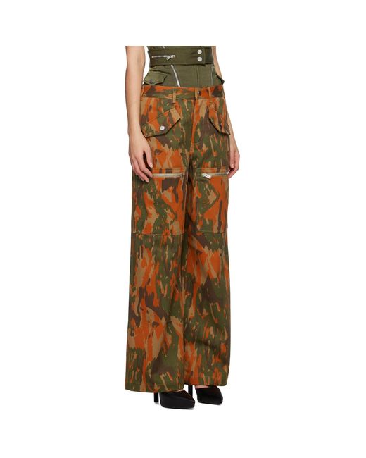 Dion Lee Multicolor Brown Slouchy Pocket Trousers