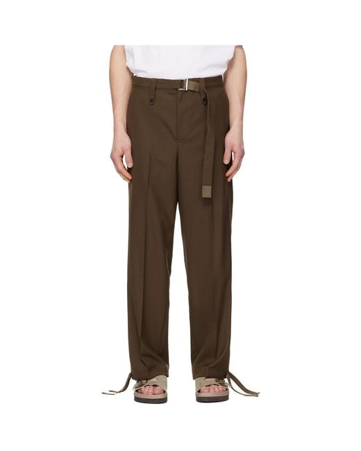 Sacai Multicolor Suiting Trousers for men