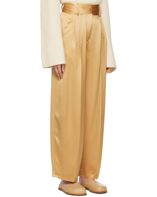 By Malene Birger Natural Fallapella Trousers