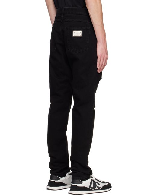 メンズ Dolce & Gabbana ブラック レギュラージーンズ Black