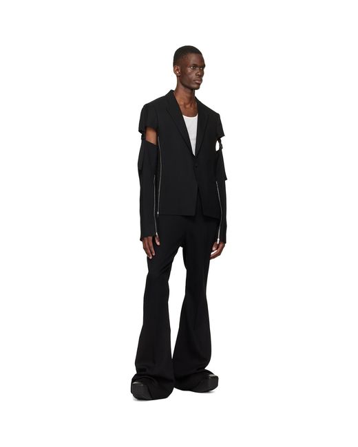 Rick Owens Black Temple Dirt Bolan Trousers for men