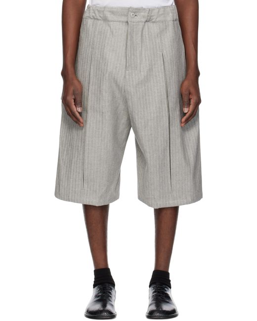 SAGE NATION Box Pleat Denim Shorts for Men | Lyst UK