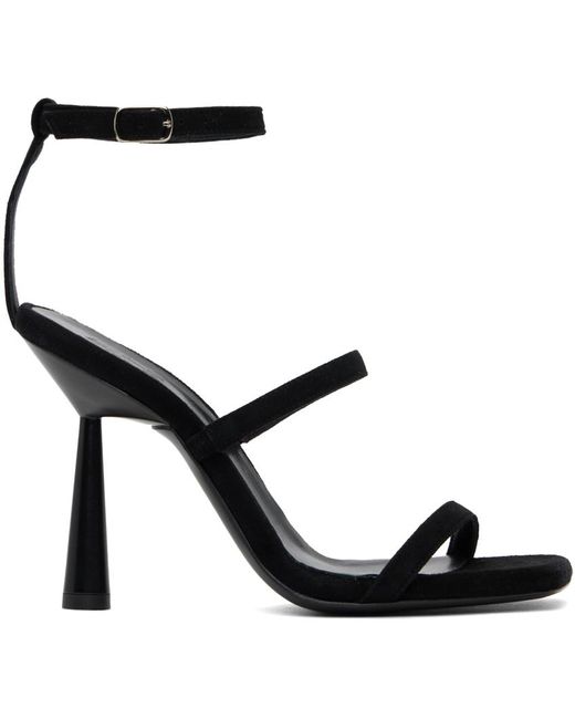 Sandales à talon aiguille adaline noires Gia Borghini en coloris Black