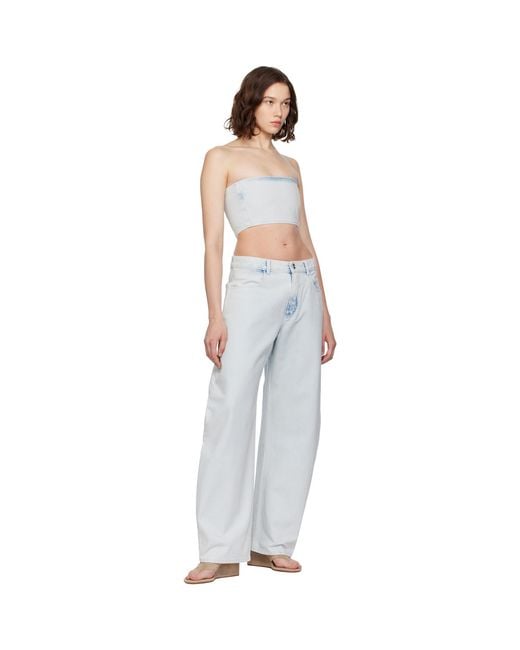 Alaïa Black Bustier Denim Top