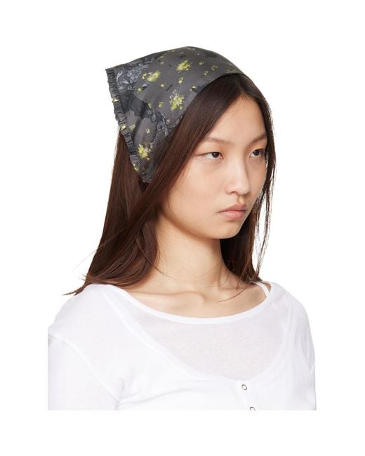Ganni Multicolor Printed Wrap Scarf