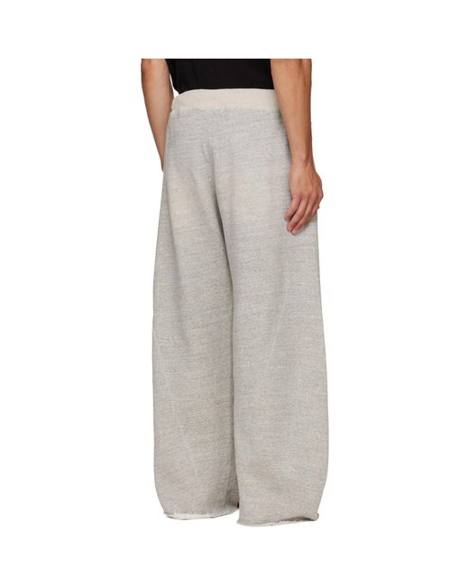 R13 Gray Relaxed Darted Sweatpants for men