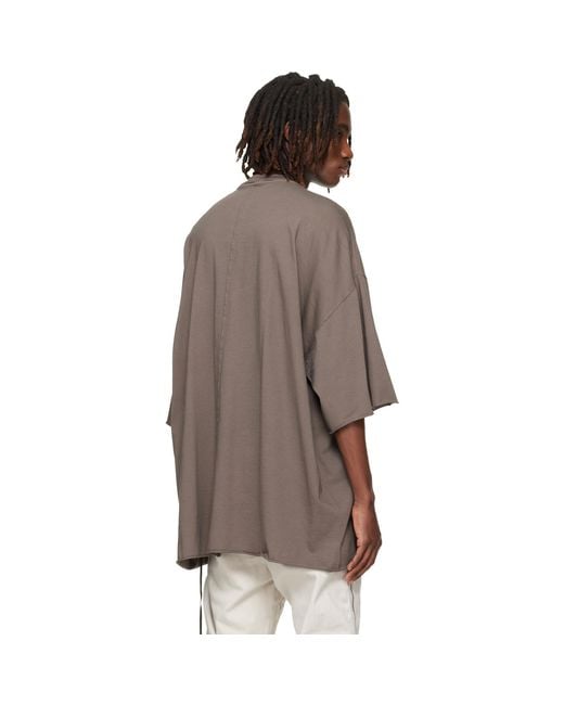 Rick Owens Brown Temple Tommy T-Shirt for men