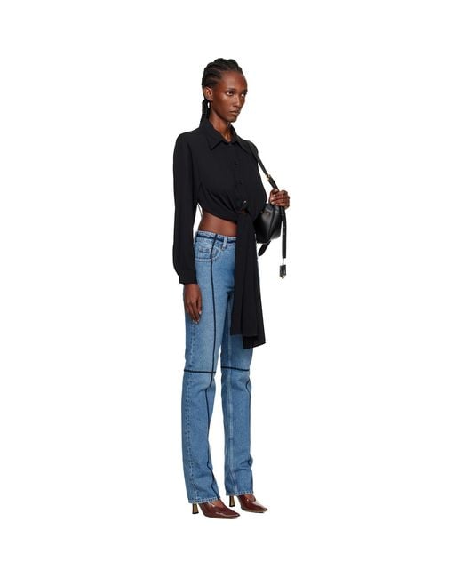 MM6 by Maison Margiela Black Dual-Wear Shirt
