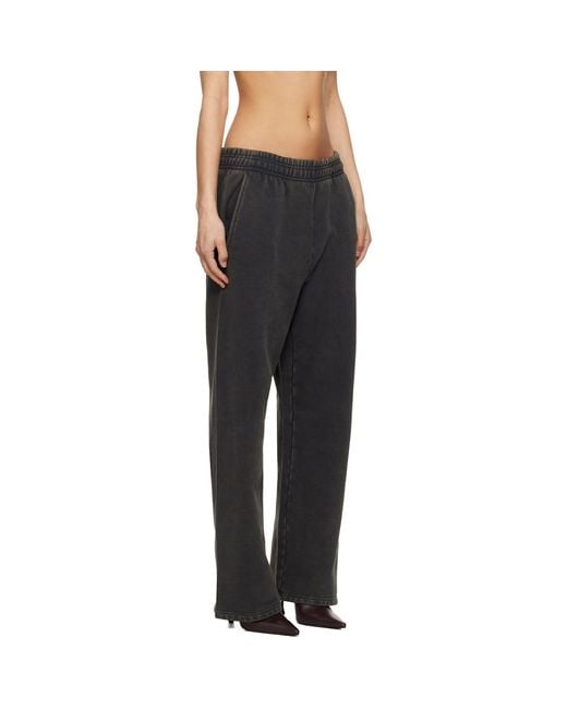 Entire studios Black Straight Leg Sweatpants