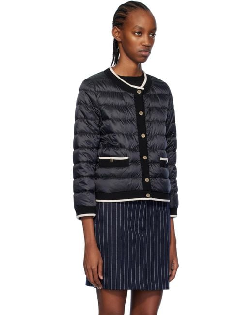 Max Mara Black The Cube Jackie Quilted Down Jacket