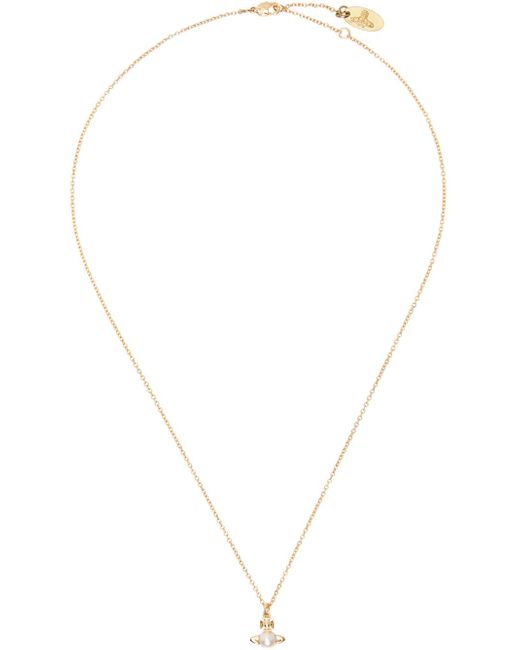 Vivienne Westwood White Gold Balbina Pendant Necklace for men