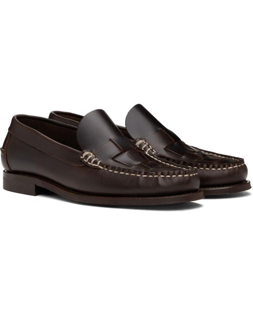 Hereu Black Nombela Veg Tan Loafers for men