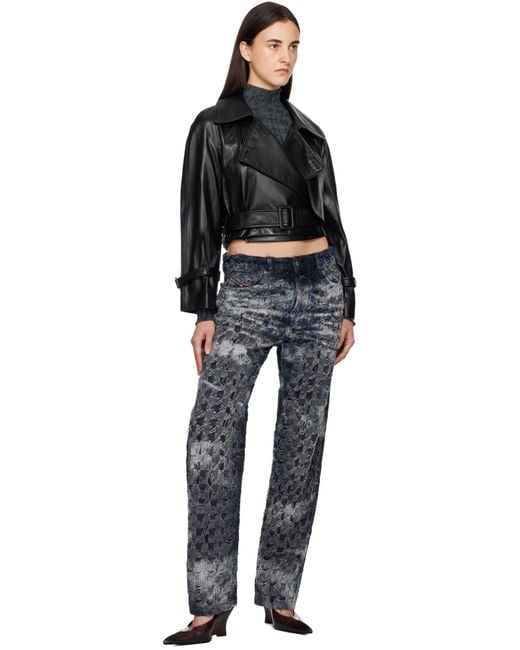 DIESEL Black Relaxed Jeans 1980 D-Eeper 0Cebl Jeans