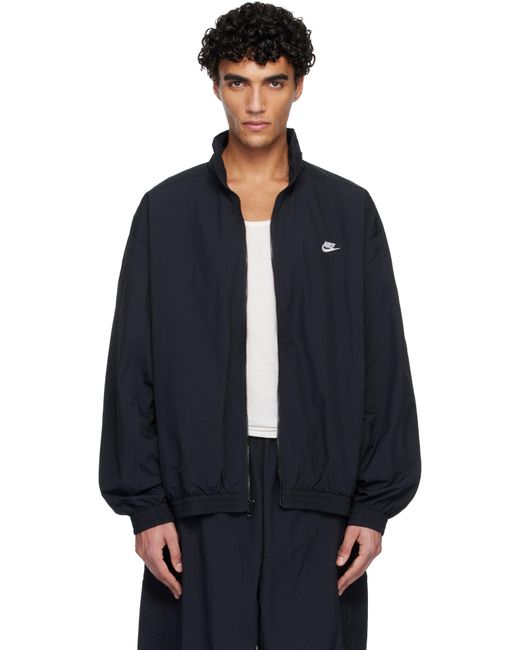 Nike Club Oversized Woven Track Jacket in Blue for Men | Lyst