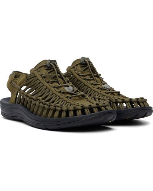 Keen Black Khaki Uneek Sandals for men