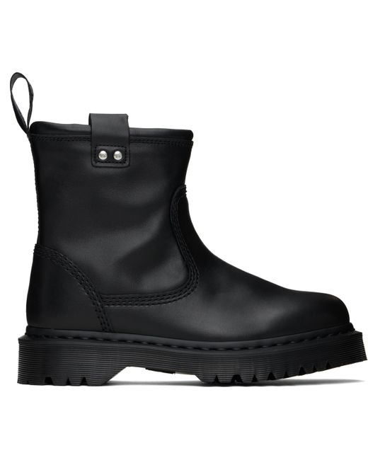 メンズ Dr. Martens ブラック Anistone Lo レザー ブーツ Black