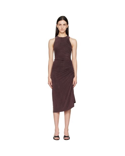 Agolde Red Anya Midi Dress