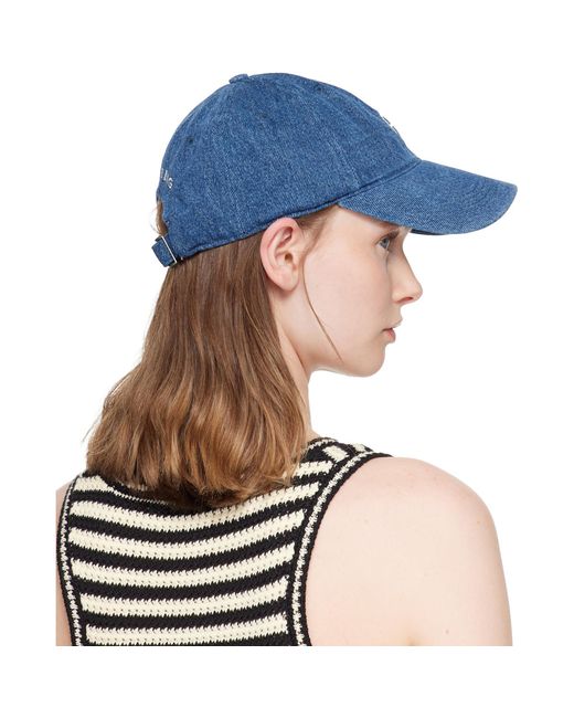 Anine Bing Blue Jeremy Baseball Cap